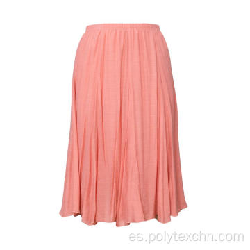 Faldas plisadas de verano de dos capas de cintura alta para mujer
